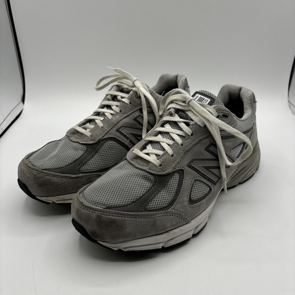 New Balance 990v4 Sneakers Men's 9.5 6E Shoes Gray Suede Walking Casual M990GL4 - Picture 1 of 13
